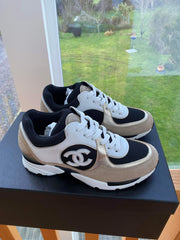 Chanel Trainers Gold/Beige/Black Size EU 35